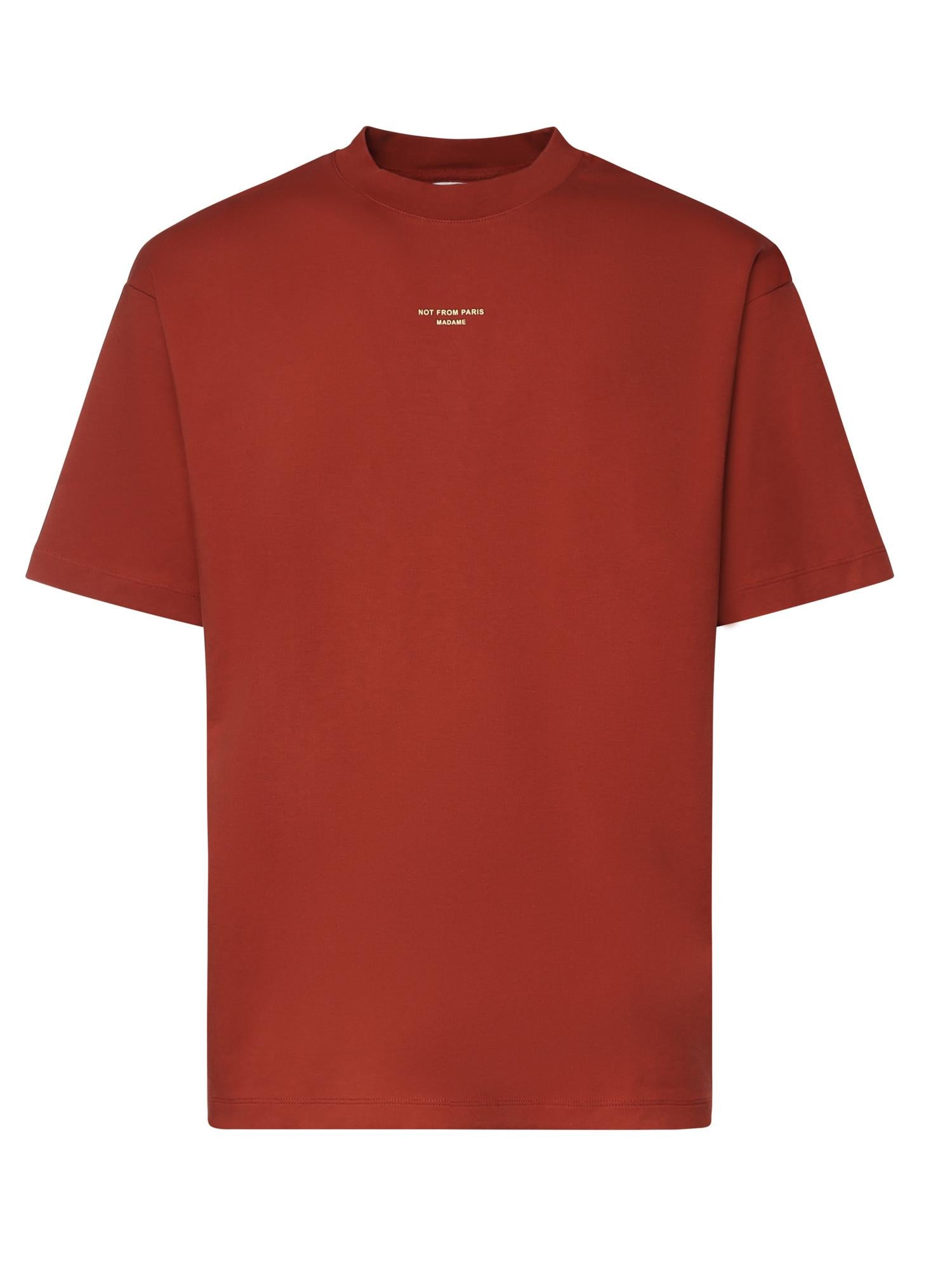 T-shirt Slogan Classique in cotone KTS202CO002 DRD Drôle de Monsieur 