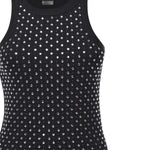 Canotta con strass e borchie<BR/> 105928 A2XYZ99 PINKO 