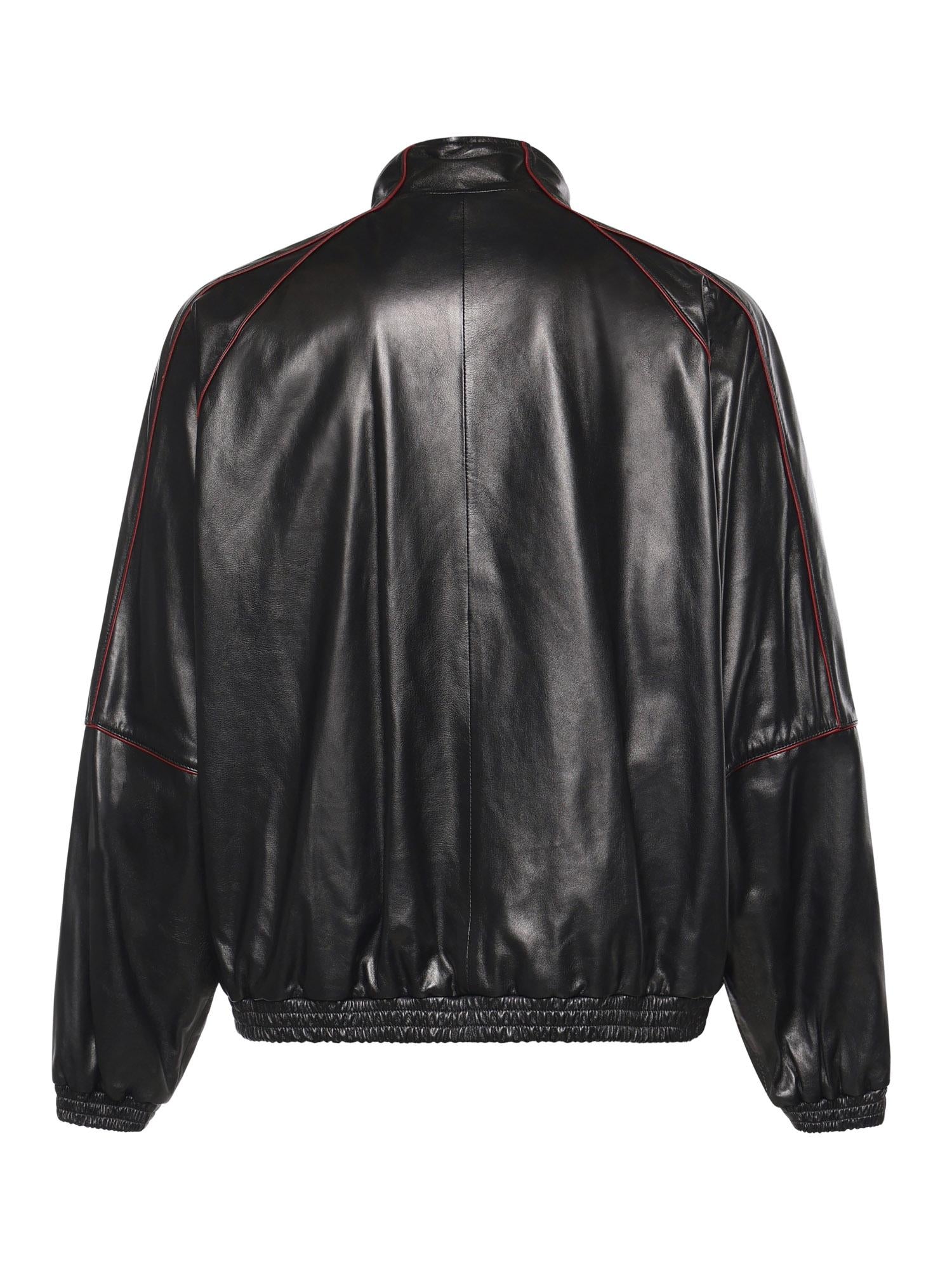 Giacca da tuta in pelle di agnello semilucida 869734 TUS026165 BALENCIAGA 