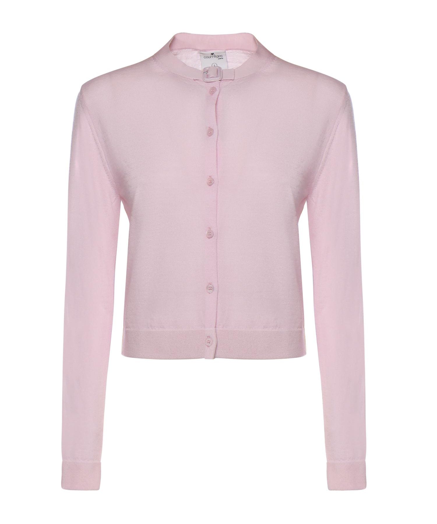 Cardigan in lana merino 126MGI045FI0071 5022 COURREGES 