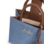 Borsa Shop Mini in denim e pelle SHBM0002 00009L MC2 SAINT BARTH 