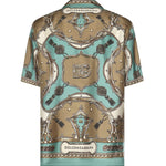 Camicia in twill di seta con stampa cargo G5JH9T HI12CHV5XH DOLCE & GABBANA 