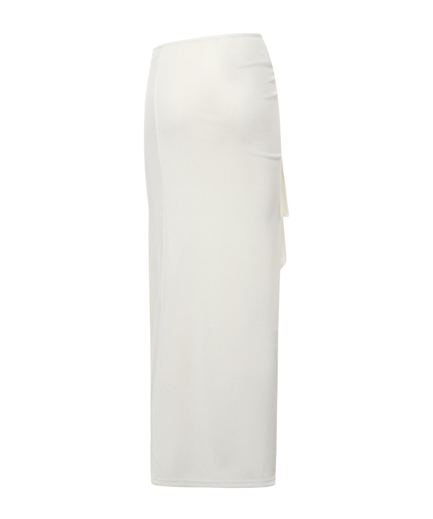 Gonna lunga Crystal in maglia a coste 25044334 WHITE CHRISTOPHER ESBER 