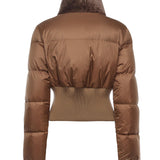Piumino cropped in tessuto tecnico FAN214 AT8VF1T6O FENDI 