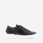 Sneakers King1 in pelle con inserto effetto coccodrillo pe 2021 KING1 -BLACK/GOLD GIULIANO GALIANO 