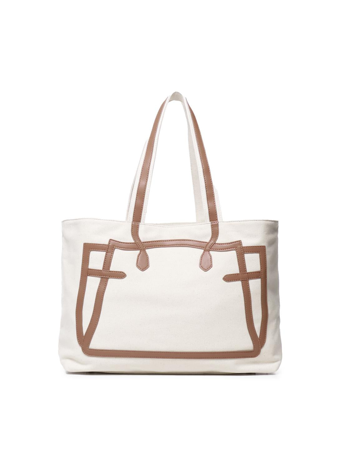 Borsa tote I am responsible 73BS7UH01 RESPONSIBILITY MUSTNATURALE/CUOIO V° 73 