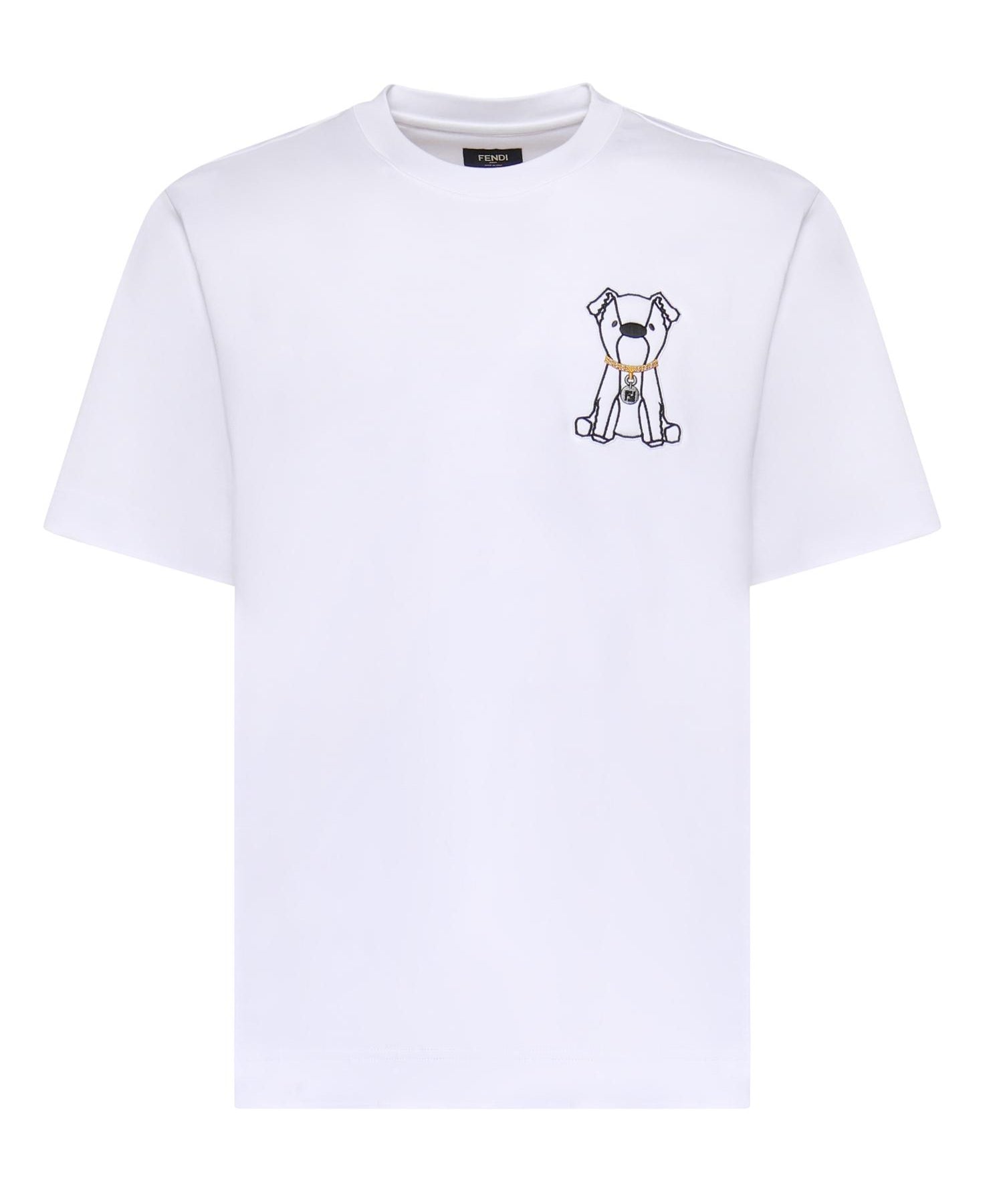 T-shirt in cotone FY0936 AW0NF0QA0 FENDI 