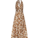 Abito lungo in popeline stampato 2611221042600 001 MAX MARA 