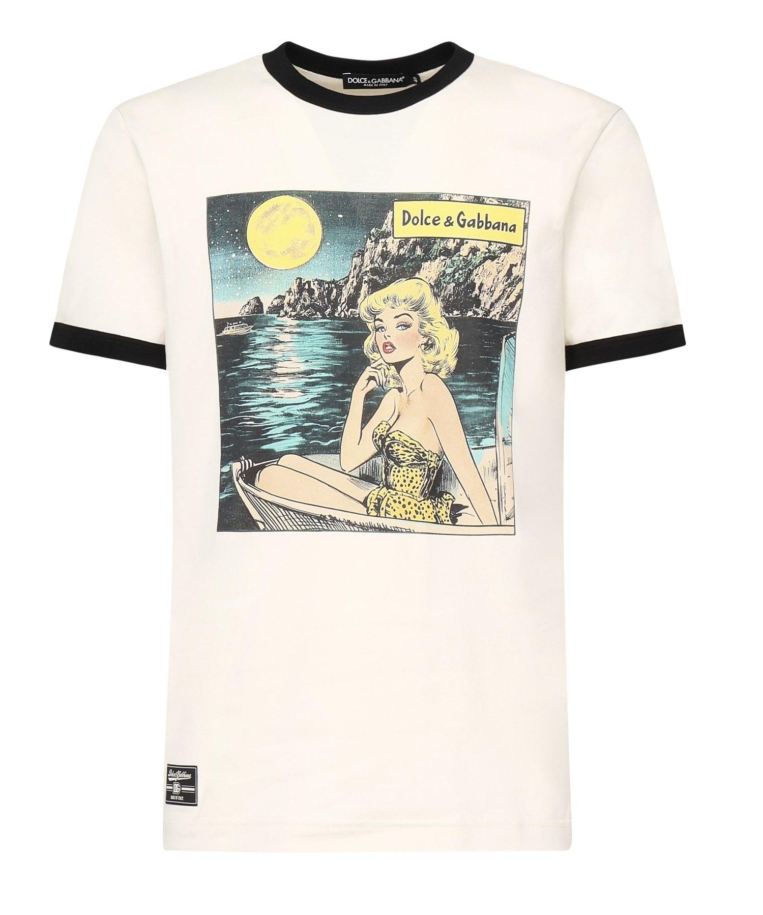 T-shirt in cotone con stampa G8PV1T G7PHFA4567 DOLCE & GABBANA 
