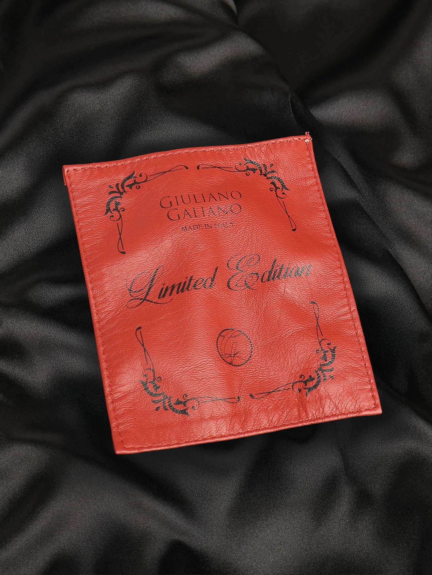 Giubbotto Julius in pelle<BR/> JULIUS CAESAR PITONENERO GIULIANO GALIANO 