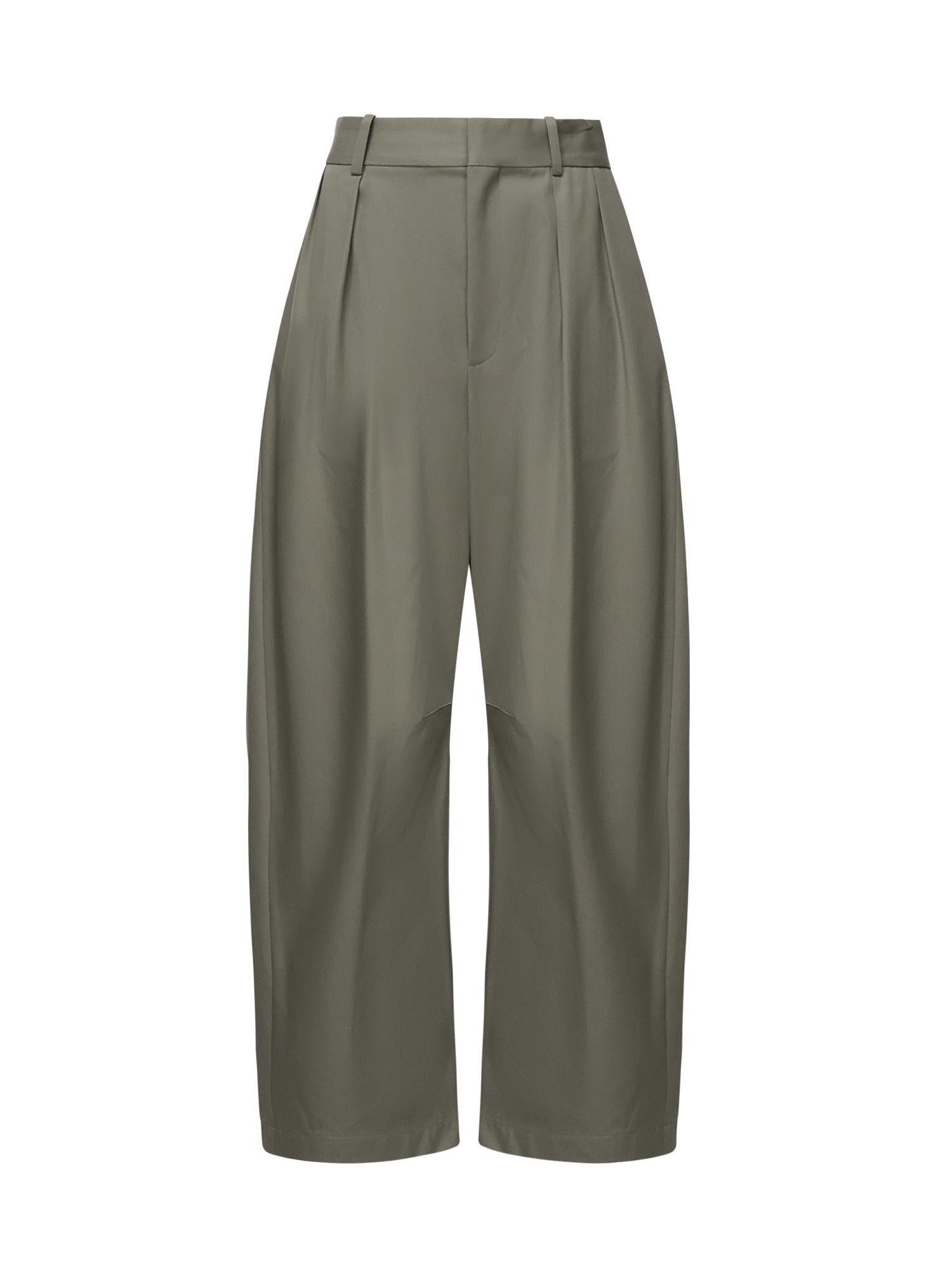 Pantaloni Barrel in cotone e seta S359Y04XH1 4160 LOEWE 