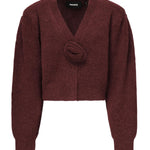 Cardigan in maglia con maniche a sbuffo 114276 2734 ROTATE 