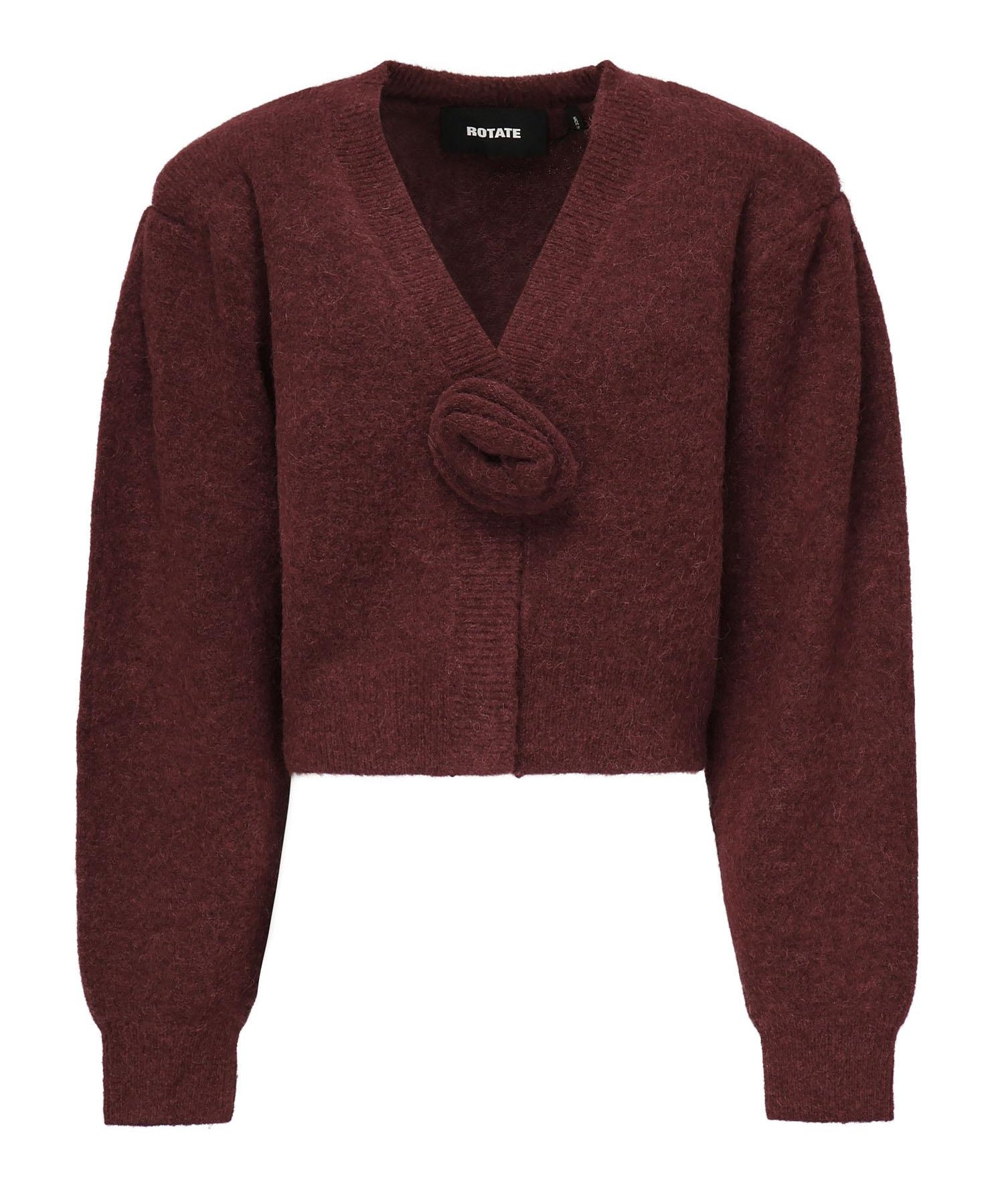 Cardigan in maglia con maniche a sbuffo 114276 2734 ROTATE 
