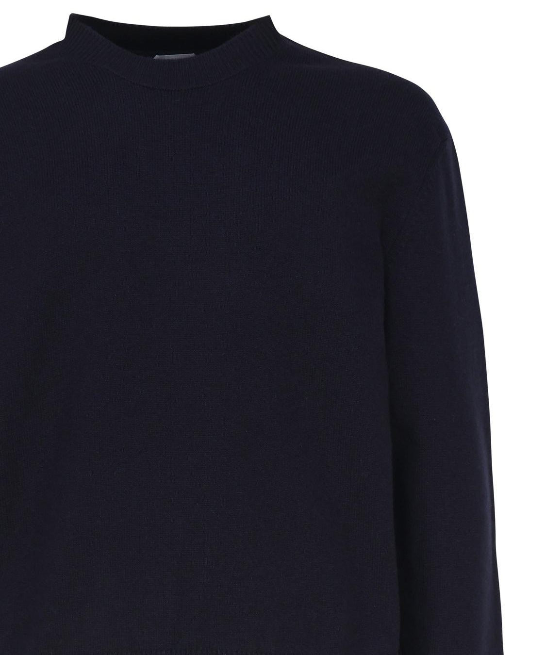 Maglia in cashmere con toppe in pelle intrecciata 772376 V2MM04121 BOTTEGA VENETA 