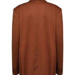 Blazer over doppiopetto in vigogna 25FWNCP-0012 BROWN NINEMINUTES 