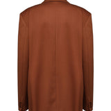 Blazer over doppiopetto in vigogna 25FWNCP-0012 BROWN NINEMINUTES 