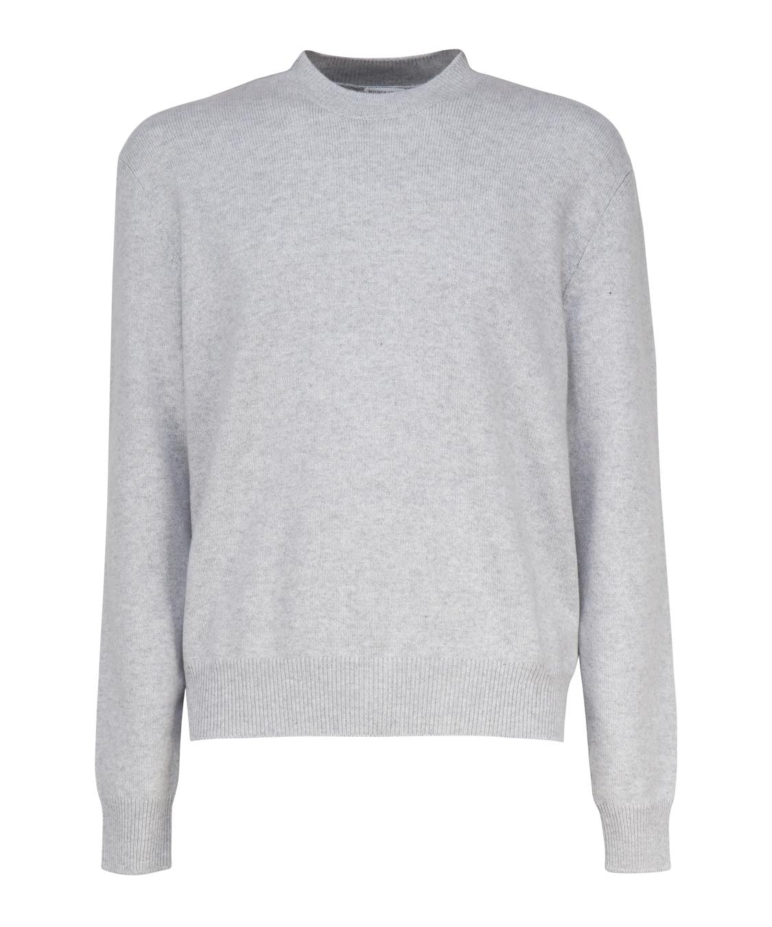 Maglia in cashmere con toppe in pelle intrecciata 772376 V2MM01180 BOTTEGA VENETA 