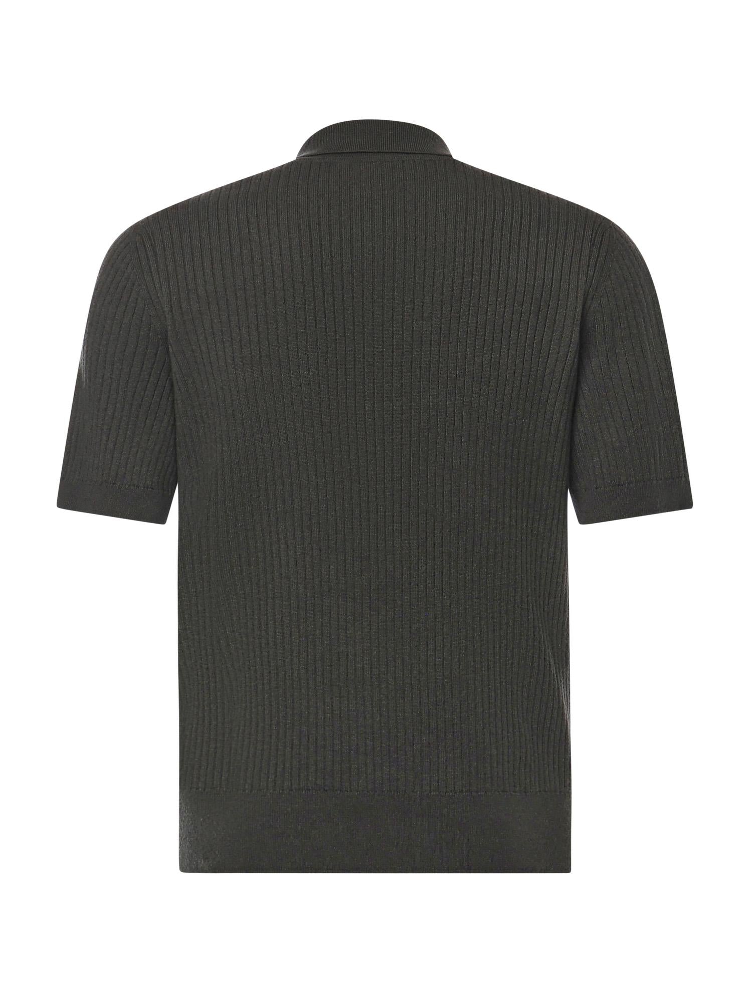 Polo in maglia di lana e cashmere a coste 833503 XKEYU3026 GUCCI 