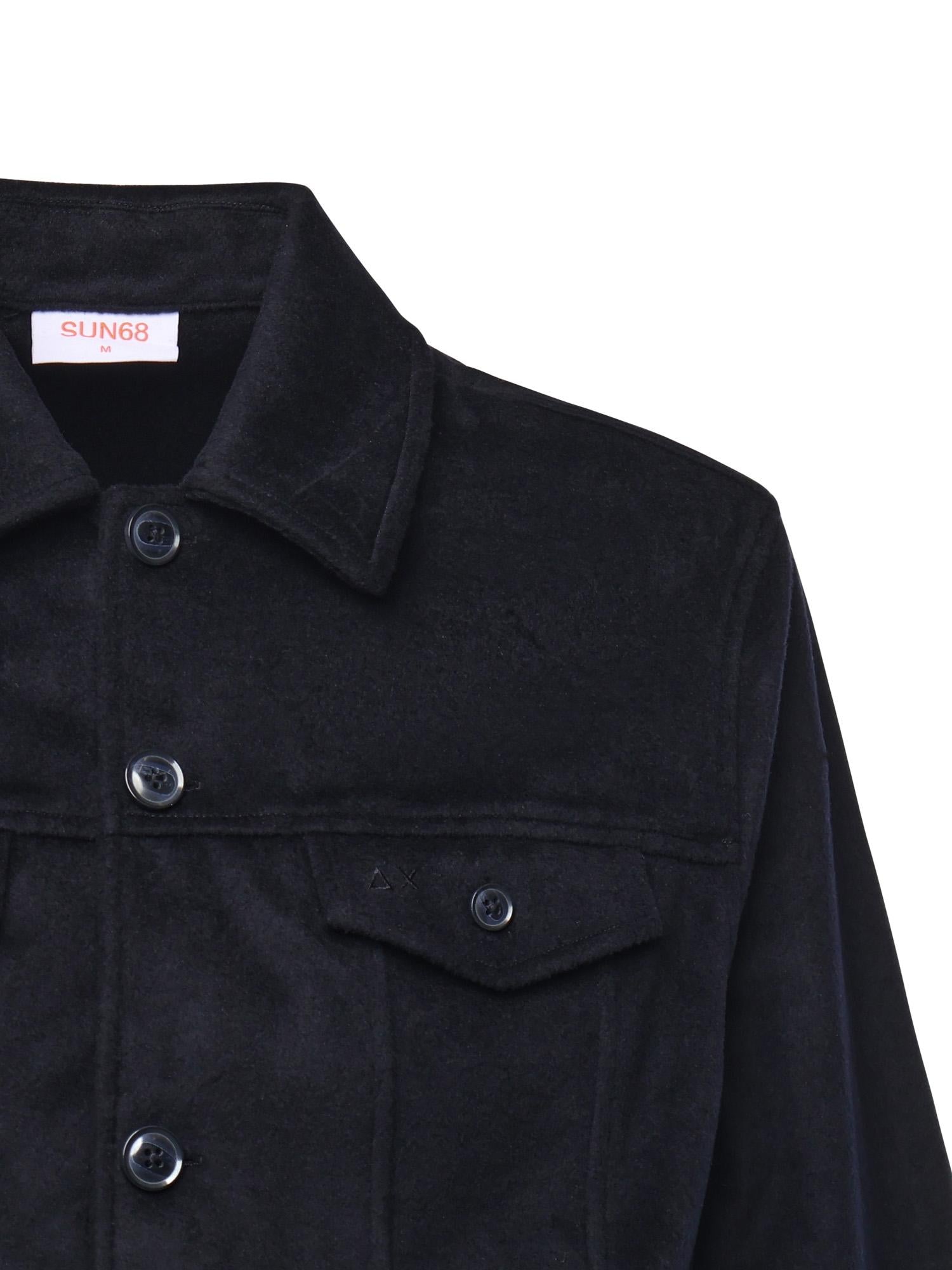 Giacca overshirt in panno di lana S45110 07 SUN 68 