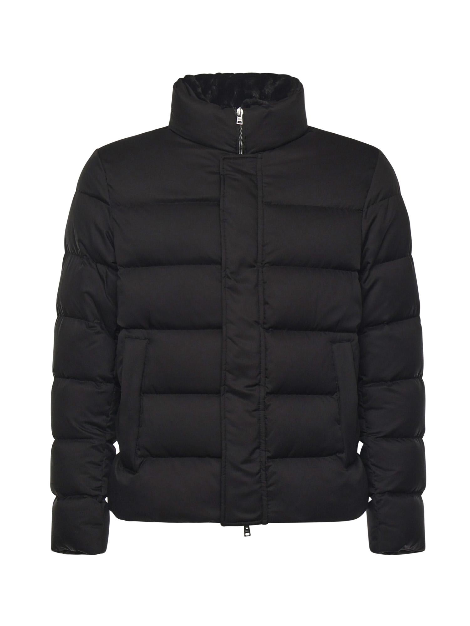 Bomber in ardenelle e faux fur PI001019U 12414Z9300 HERNO 