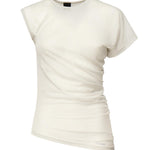 Maglia asimmetrica jersey 104652 A2CLI12 PINKO 
