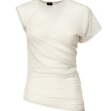 Maglia asimmetrica jersey 104652 A2CLI12 PINKO 