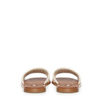 Sandali in crochet e pelle 5XX667 2BDFF0304 MIU MIU 