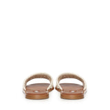 Sandali in crochet e pelle 5XX667 2BDFF0304 MIU MIU 