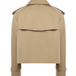 Giacca trench cropped in gabardine 8115792 A1366 BURBERRY 