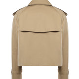Giacca trench cropped in gabardine 8115792 A1366 BURBERRY 