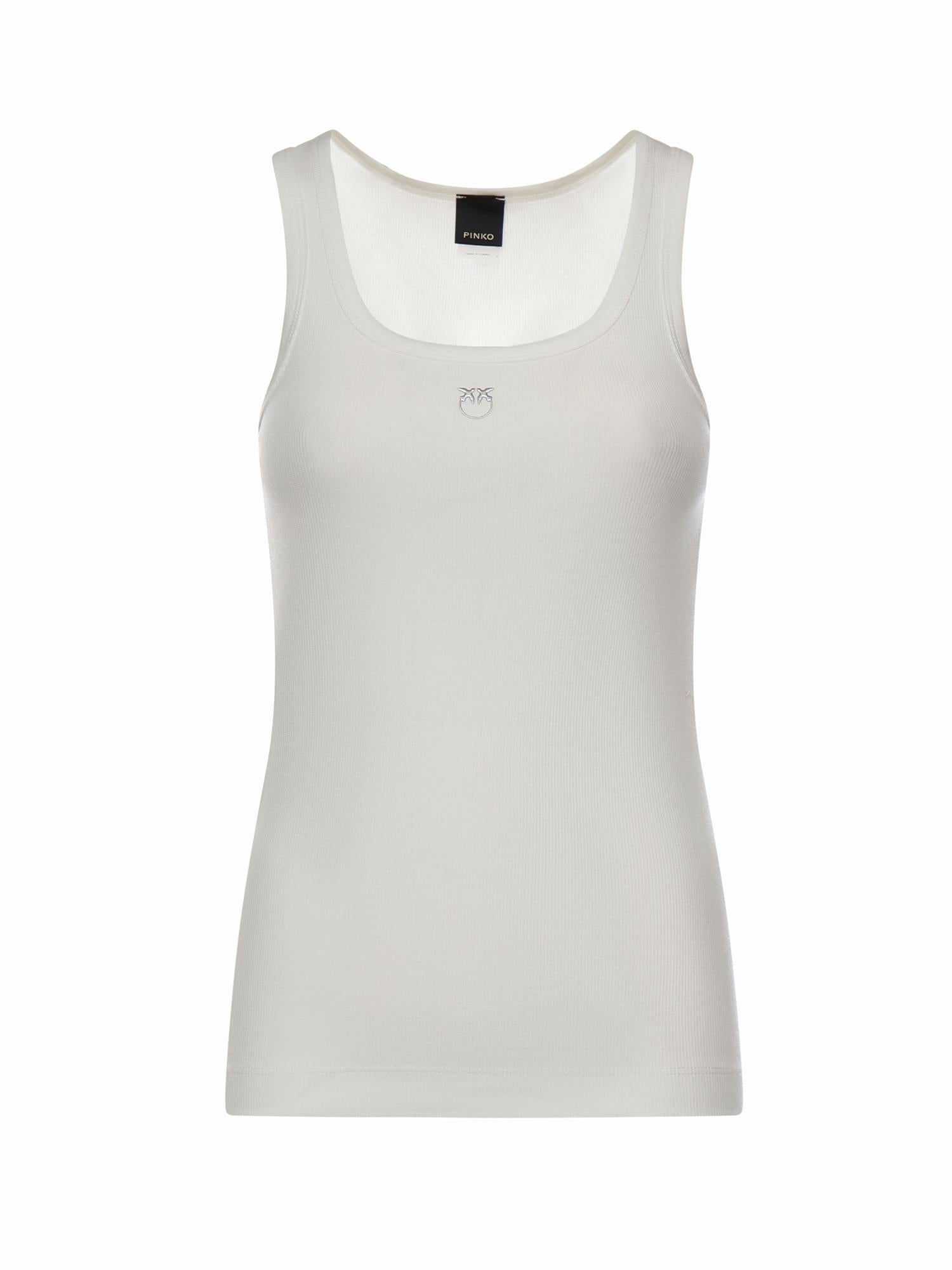 Canotta con logo Love Birds 100807 A338Z05 PINKO 