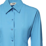 Abito chemisier in viscosa tecnica FDD537 AW9BF1W0L FENDI 