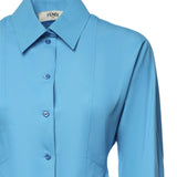 Abito chemisier in viscosa tecnica FDD537 AW9BF1W0L FENDI 