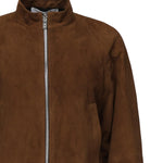 Giacca arrotondata in pelle scamosciata AA9V0382L017B 701 ALAIA 
