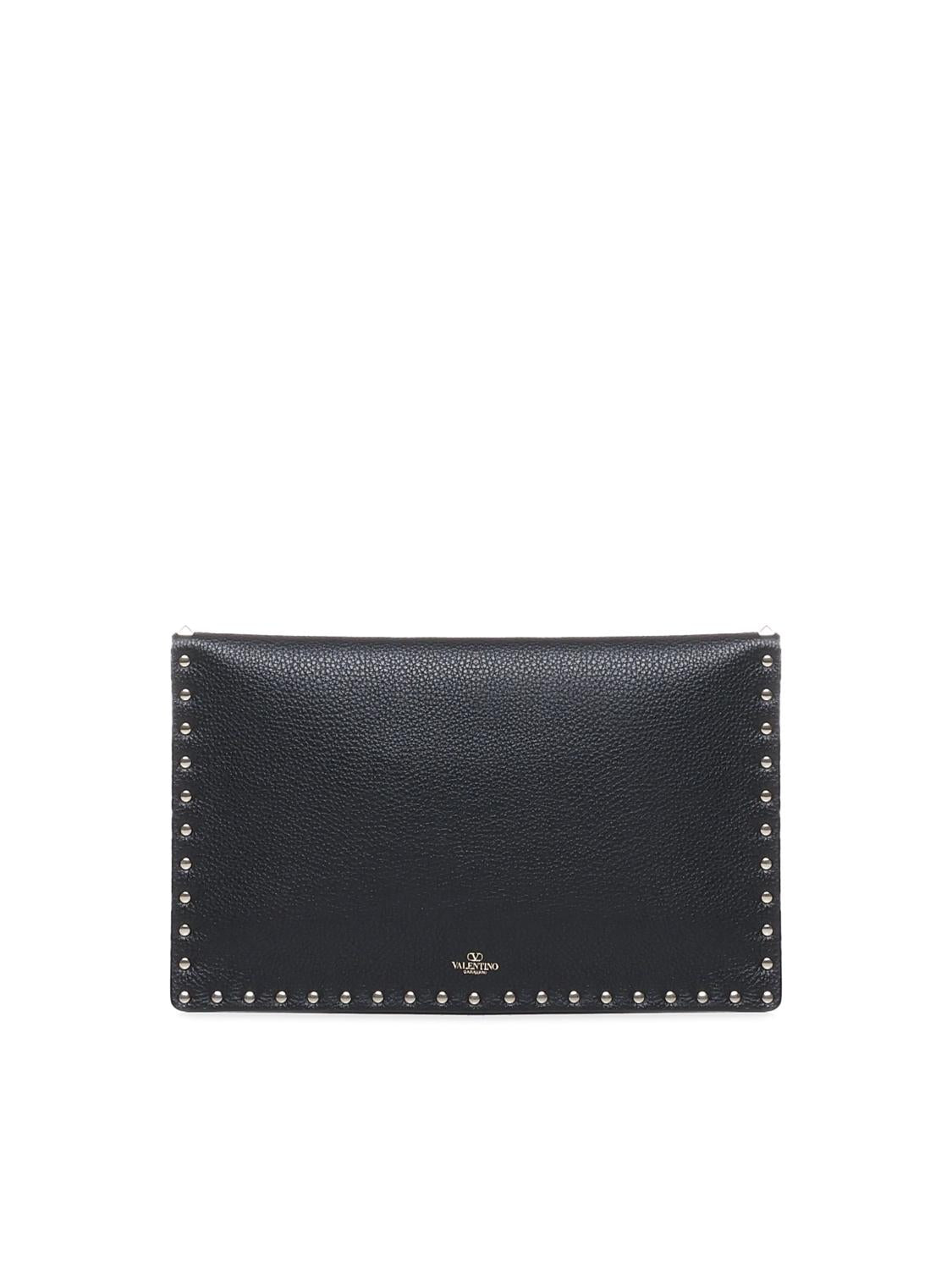 Pouch Rockstud in vitello granato 8W2P0P56 VSH0NO VALENTINO GARAVANI 