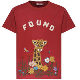 T-shirt con ricamo in cotone FOSS26TT09012 6343 FOUND 