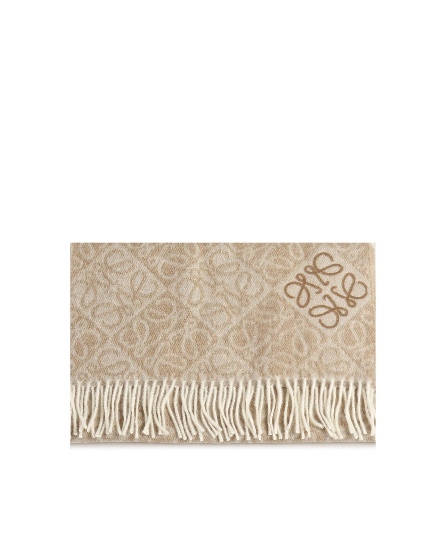 Sciarpa anagram in lana e cashmere F811SS1X01 2140 LOEWE 