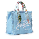 Borsa Vanity in canvas con twill removibile VANI045 09250L MC2 SAINT BARTH 