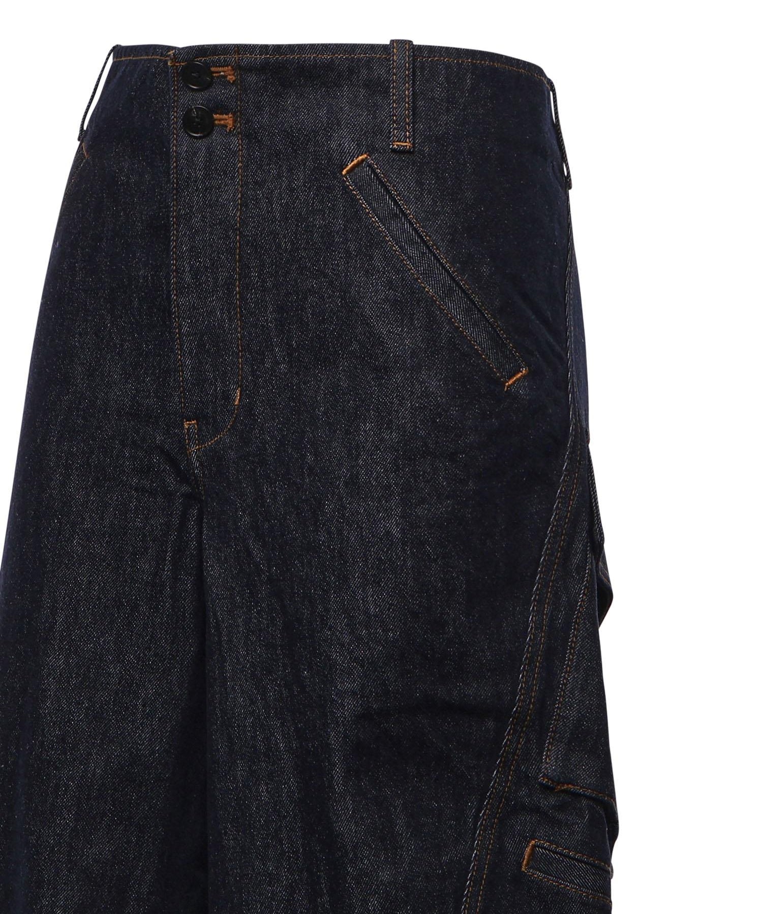 Jeans cargo in denim PF26831P BL SELF-PORTRAIT 