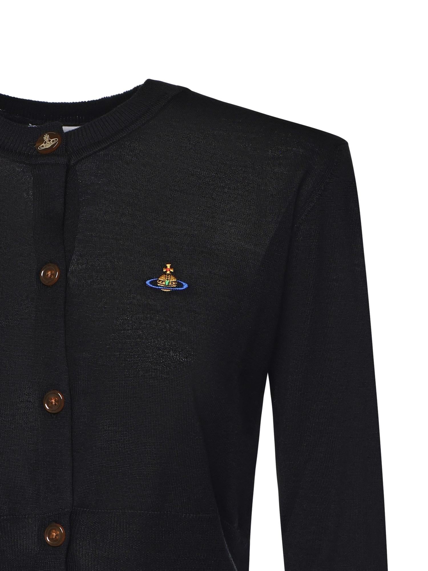 Cardigan Bea con logo 1803002U Y001AN402 VIVIENNE WESTWOOD 