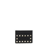 Portacarte Rockstud in pelle<BR/> 7W2P0486 VSH0NO VALENTINO GARAVANI 