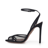 Sandali Shear in suede e mesh SSHHIGS0 SFE000 AQUAZZURA 