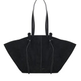Borsa tote Mochi in pelle scamosciata LARGE MOCHI SUEDE BLACK YUZEFI 