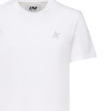 T-SHIRT IN COTONE CON LOGO GWP01220 P00059480185 GOLDEN GOOSE 