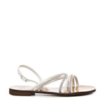 Sandali Fredy cinturino con strass 73SC8V502STR FREDYARGENTO/OFF WHITE V° 73 