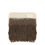Sciarpa con logo ricamato 5FS094 2CVDF04BD MIU MIU 