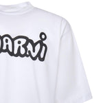 T-shirt in cotone con logo HUMU0223WP USCY53LOW01 MARNI 