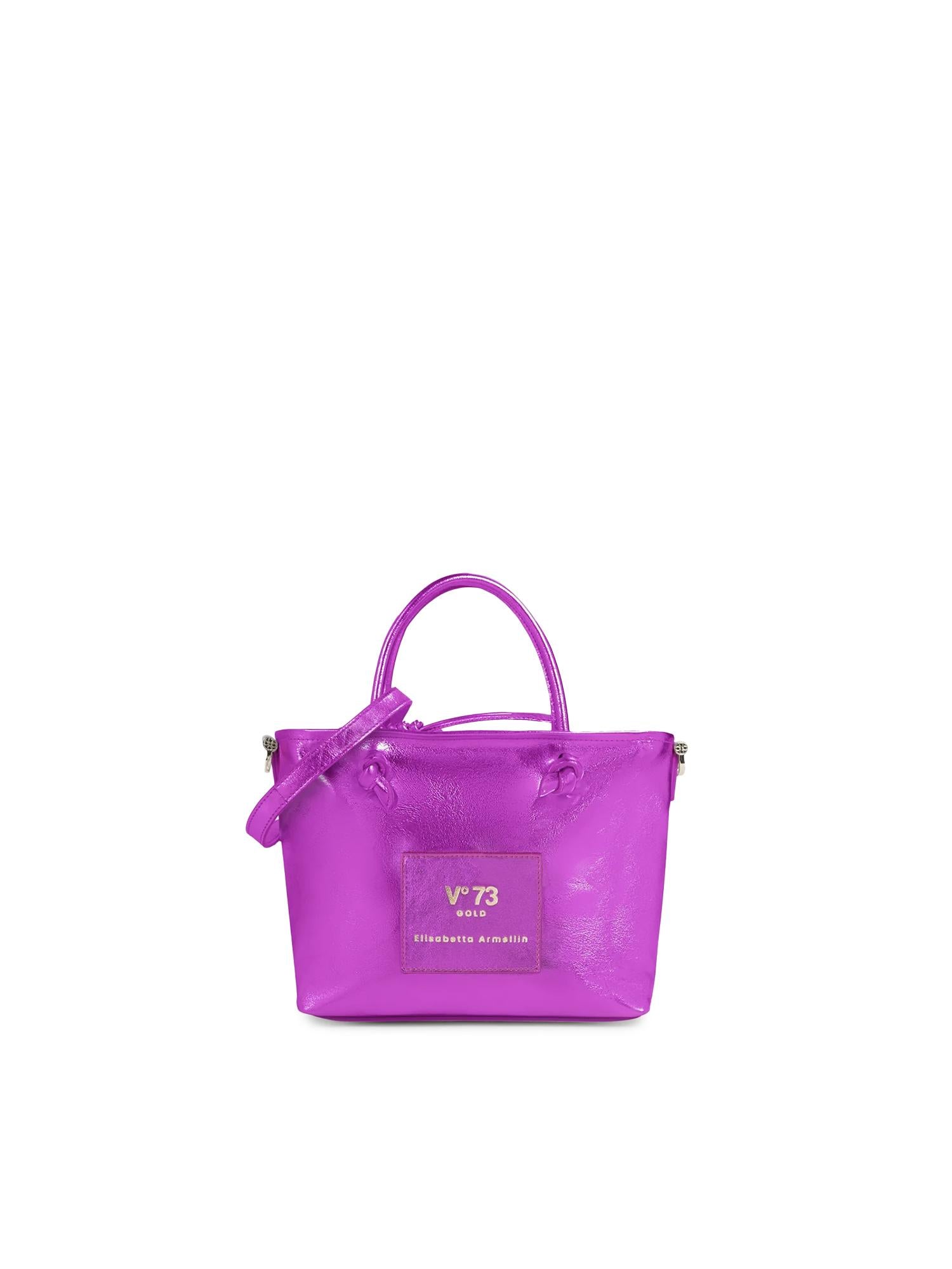 Mini bag in pelle con logo 73BP9VT02 LOLLI POPPOP PINK V° 73 