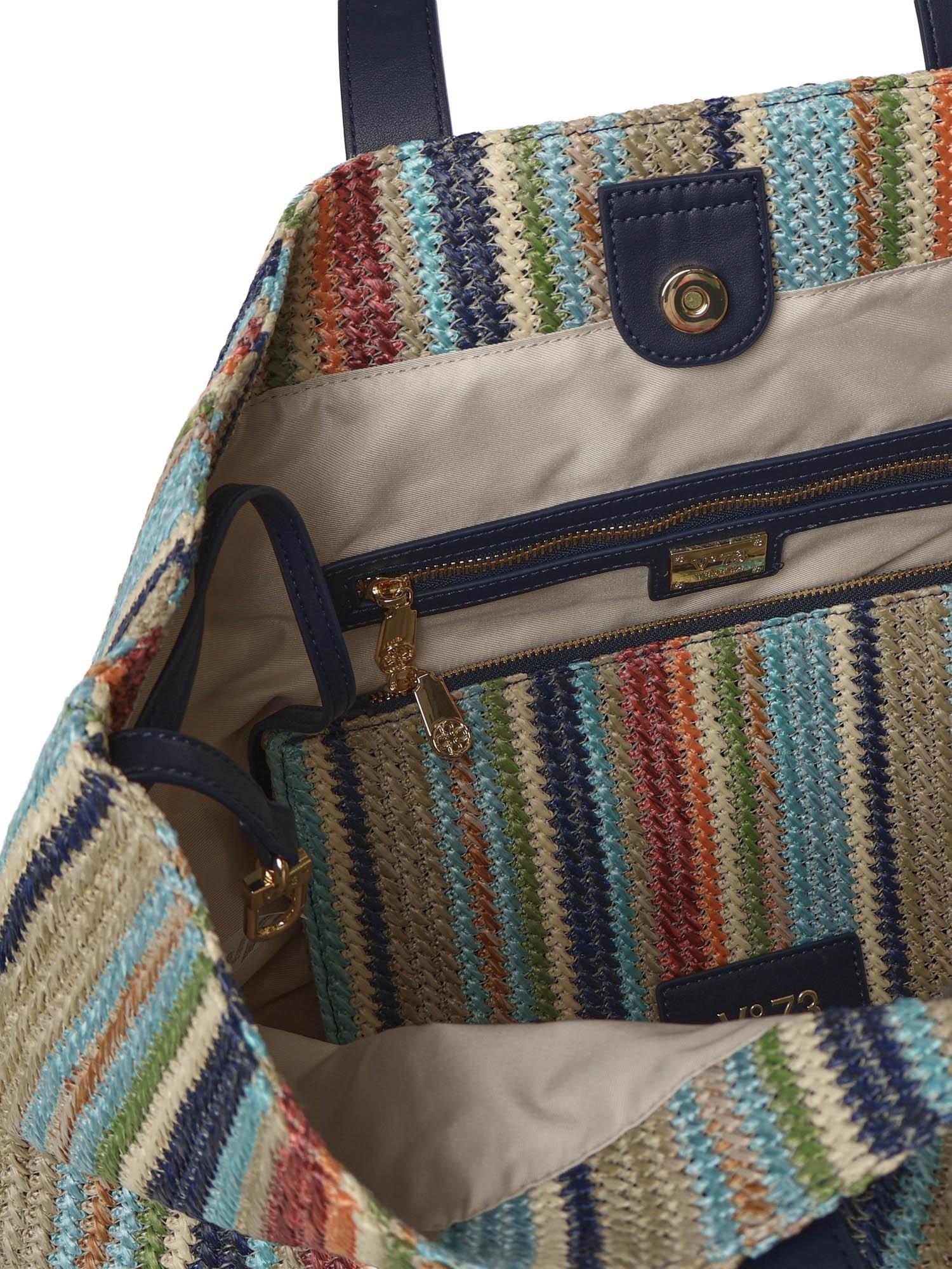 Borsa a spalla con logo 73BS9N701P KARINABLU/MULTICOLOR V° 73 