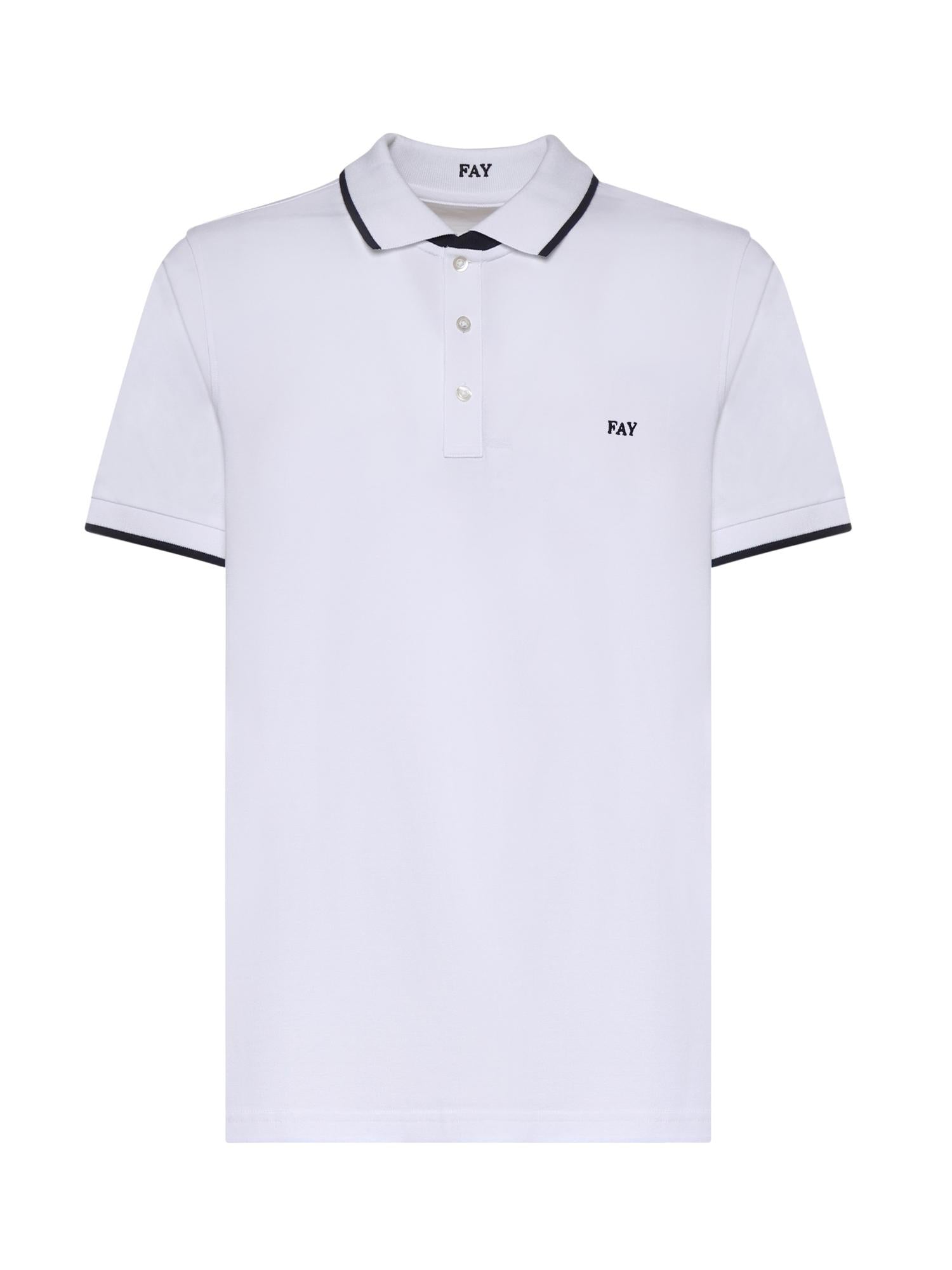 Polo in piquet stretch NPMB252140STDW B001 FAY 